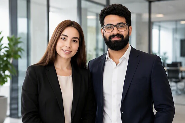 Shaheer Adnan and Lyeeba Wasiq, founders of SL Marketing