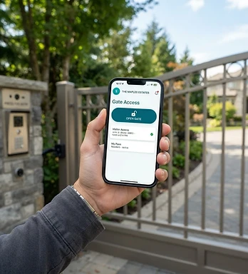 Open a gate from your phone with Castellan