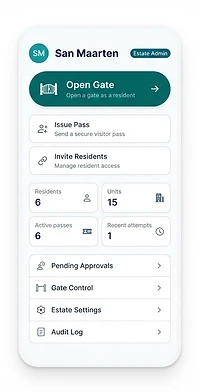 Open your gate from anywhere with the Castellan app