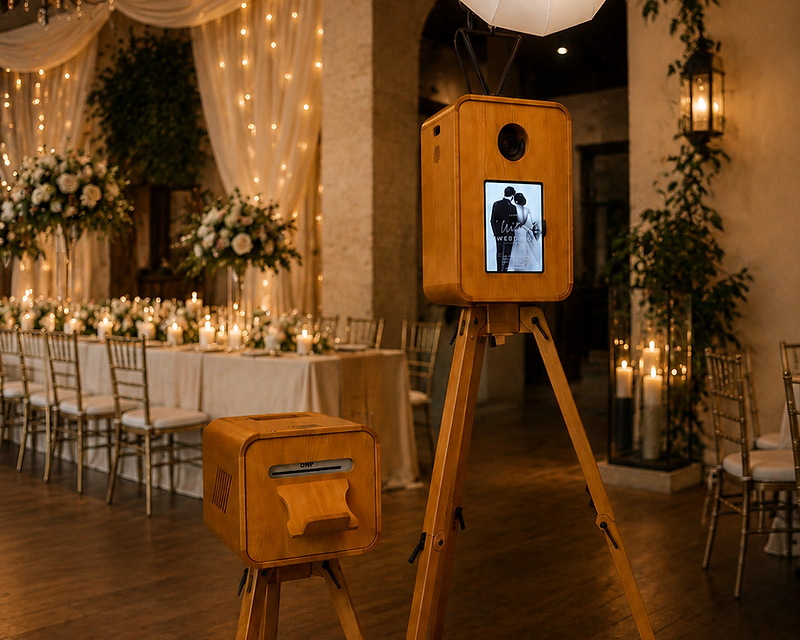 Elevate Occasions photo booth at an elegant event