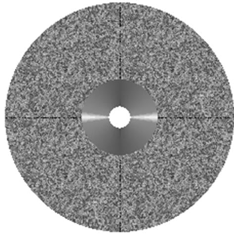 Coarse sintered ceramic trimming disc