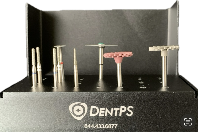 The Higher Aesthetics HSC Edge lab kit — 7-instrument bur block