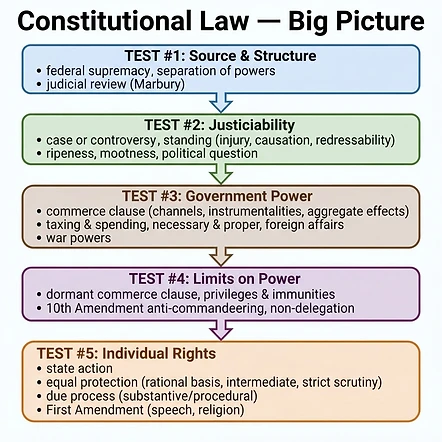 Constitutional Law Big Picture flowchart