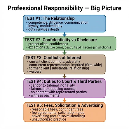 Professional Responsibility Big Picture flowchart