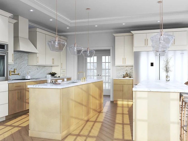 Premium custom kitchen with distinctive cabinetry by EZCabinetry