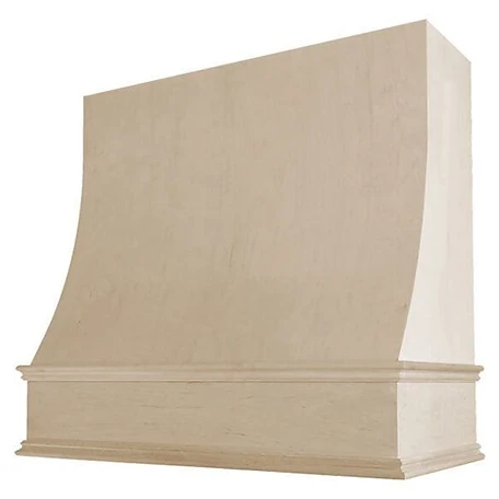 Sloped range hood
