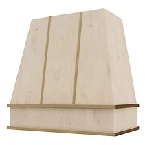 Scoop Brass Strap & Button range hood