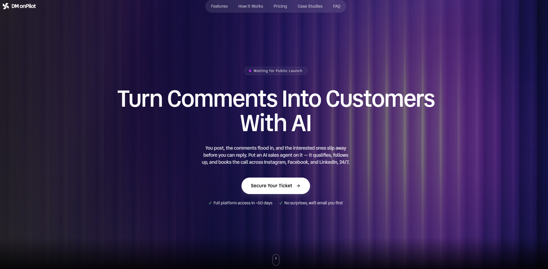 SaaS Funnel Dark Template template preview