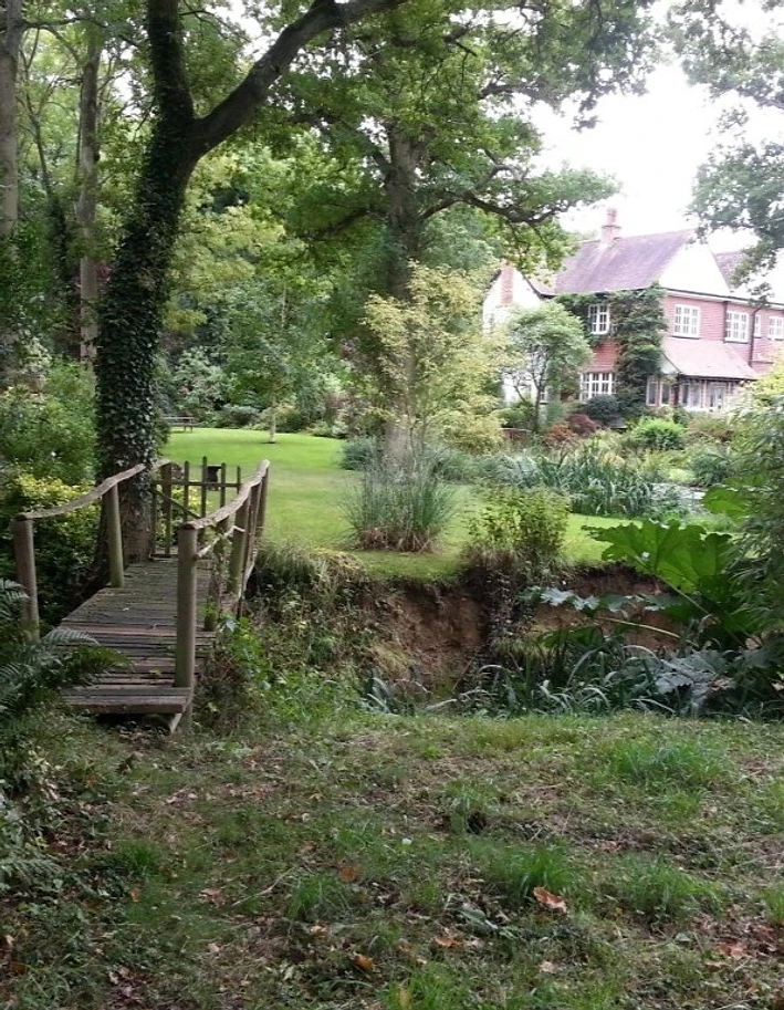 Michael Harding's childhood home and the bridge he built at age 16