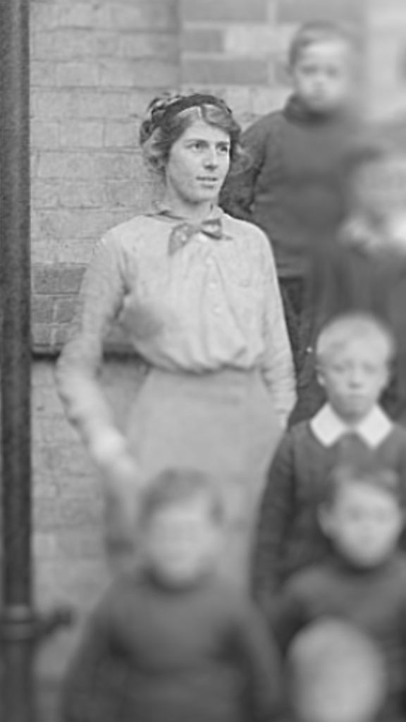 Grandma Harding, a teacher at Dartford School for Boys in 1914