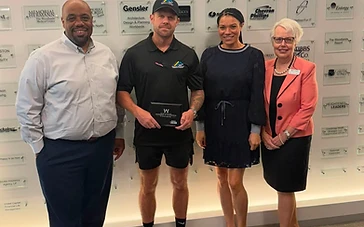Arc Painting Solutions team with the 2024 Chamber of Commerce award