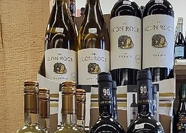 Past Icon Rock wine promotional display; pictured pricing may no longer be current