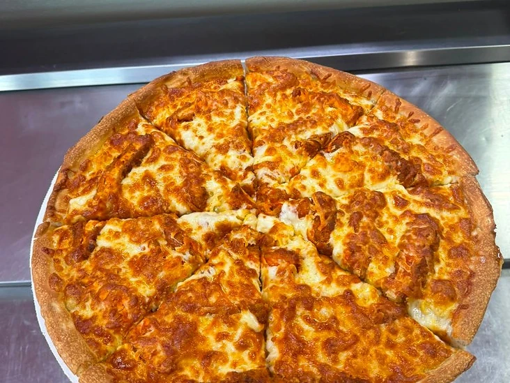 Chicken specialty pizza at Jack's Pleasant Pizza
