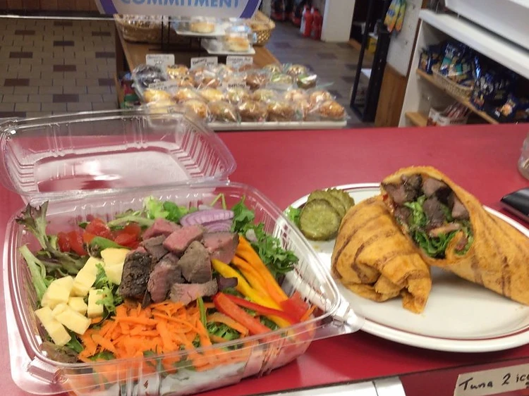 Lunch selections prepared at Ellington Depot