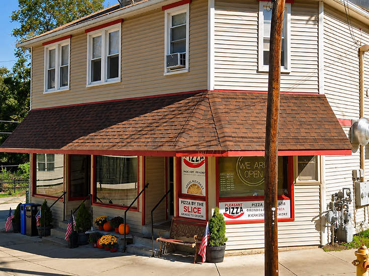 Jack’s Pleasant Pizza storefront on Pleasant Street
