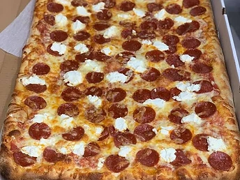 Large rectangular pizza