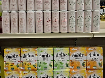 Ready-to-drink selections from a recent Meadowbrook display