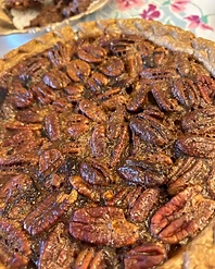 Pecan pie shared by Camellia City Cafe