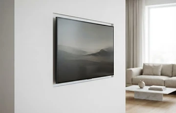 Example of a wall-mounted TV in a modern living room