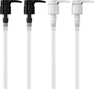 Shampoo/Conditioner Pump 4pk – Black/White