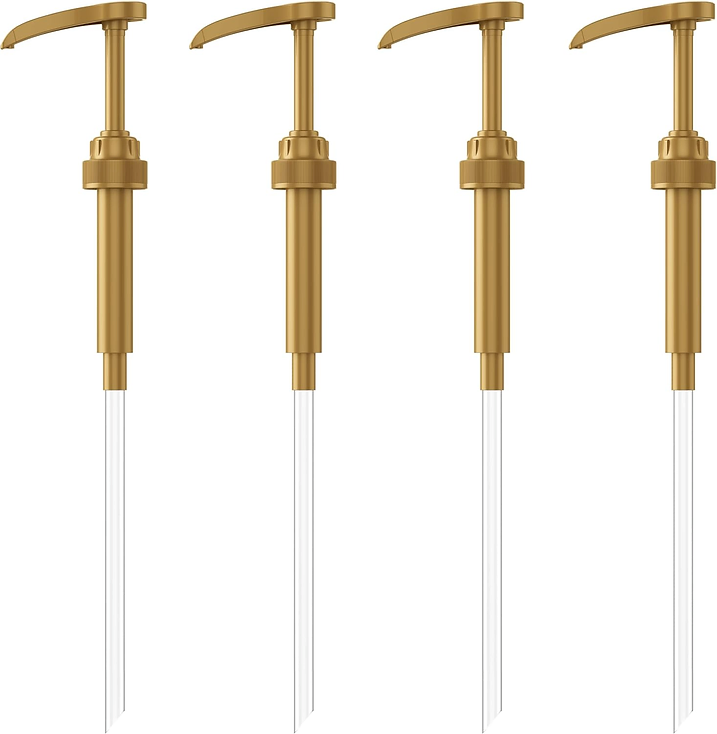 Coffee Syrup Pump 4pk – White