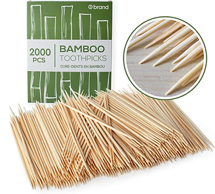Bamboo Toothpicks 2000pk