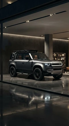 An exclusive private luxury car showroom