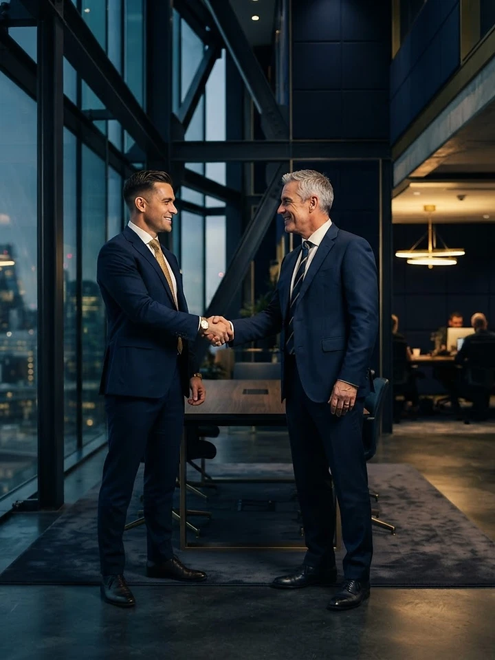 Business partners collaborating