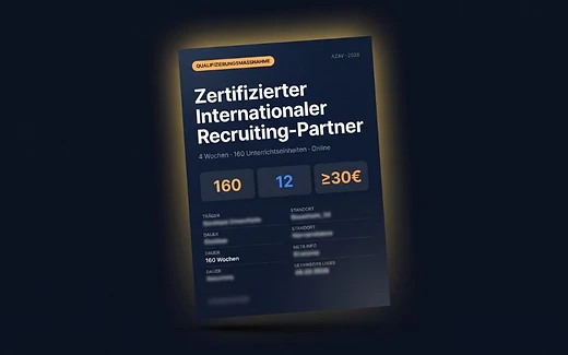 Zertifizierter Internationaler Recruiting-Partner