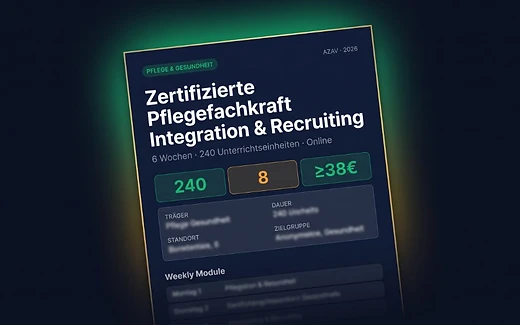 Zertifizierte Pflegefachkraft Integration & Recruiting