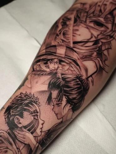 Tatuaje estilo Anime