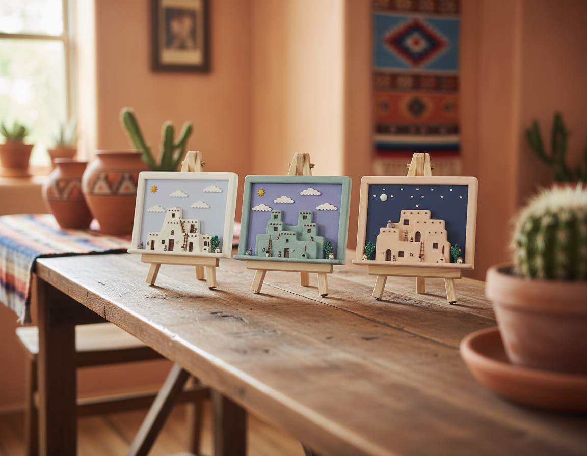 Adobe Diorama Triptych