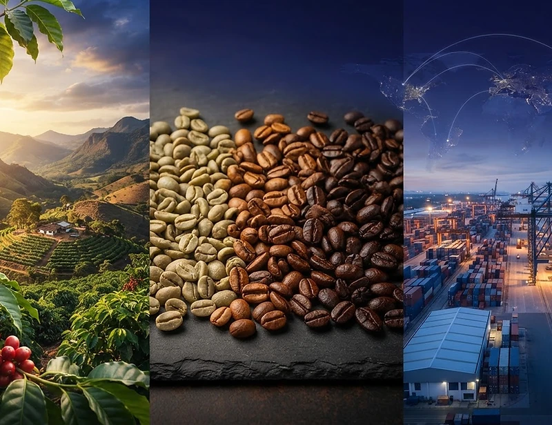 Global coffee trading value chain