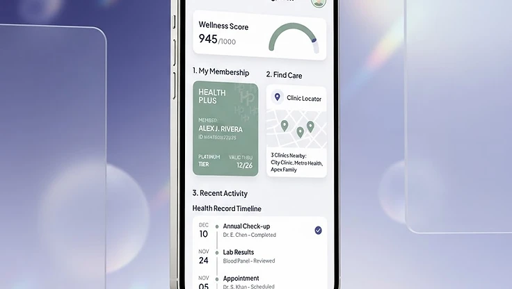 HealthPal app on a smartphone