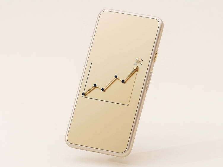 Smartphone showing live scan dashboard