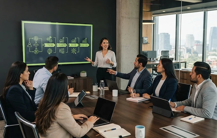 Capacitación empresarial en inteligencia artificial para equipos en México