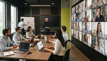 Comparación de capacitación en IA presencial y virtual para empresas