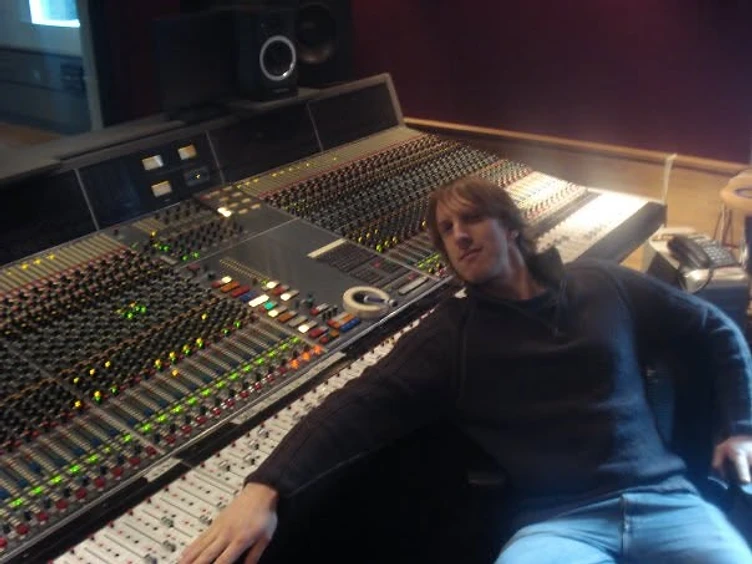 Martin in his recording studio