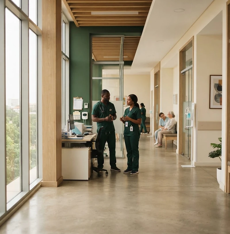 Healthcare facility representing patient safety in Ghana