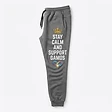 Stay Calm & Support GAMOS Joggers — front