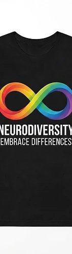 Neurodiversity Rainbow Infinity ADHD ASD Tee