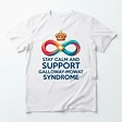 Stay Calm & Support Galloway-Mowat Syndrome Tee — front
