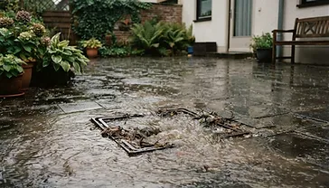 Kanal läuft über oder stinkt es aus dem Gully?