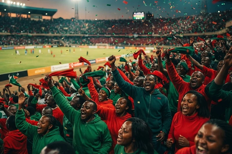 Fans celebrating