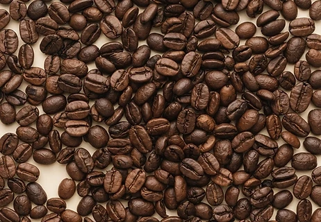 Coffee beans being roasted