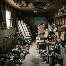 Before rubbish removal