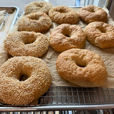 Sesame & Plain Bagels