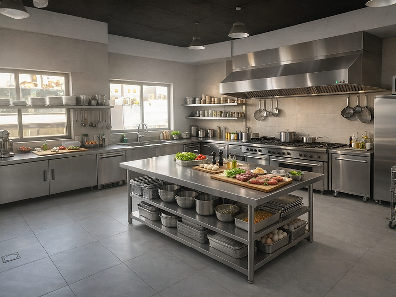 Kumo Kitchens cloud kitchen facility in Khalda, Amman, Jordan — commercial kitchen spaces for lease