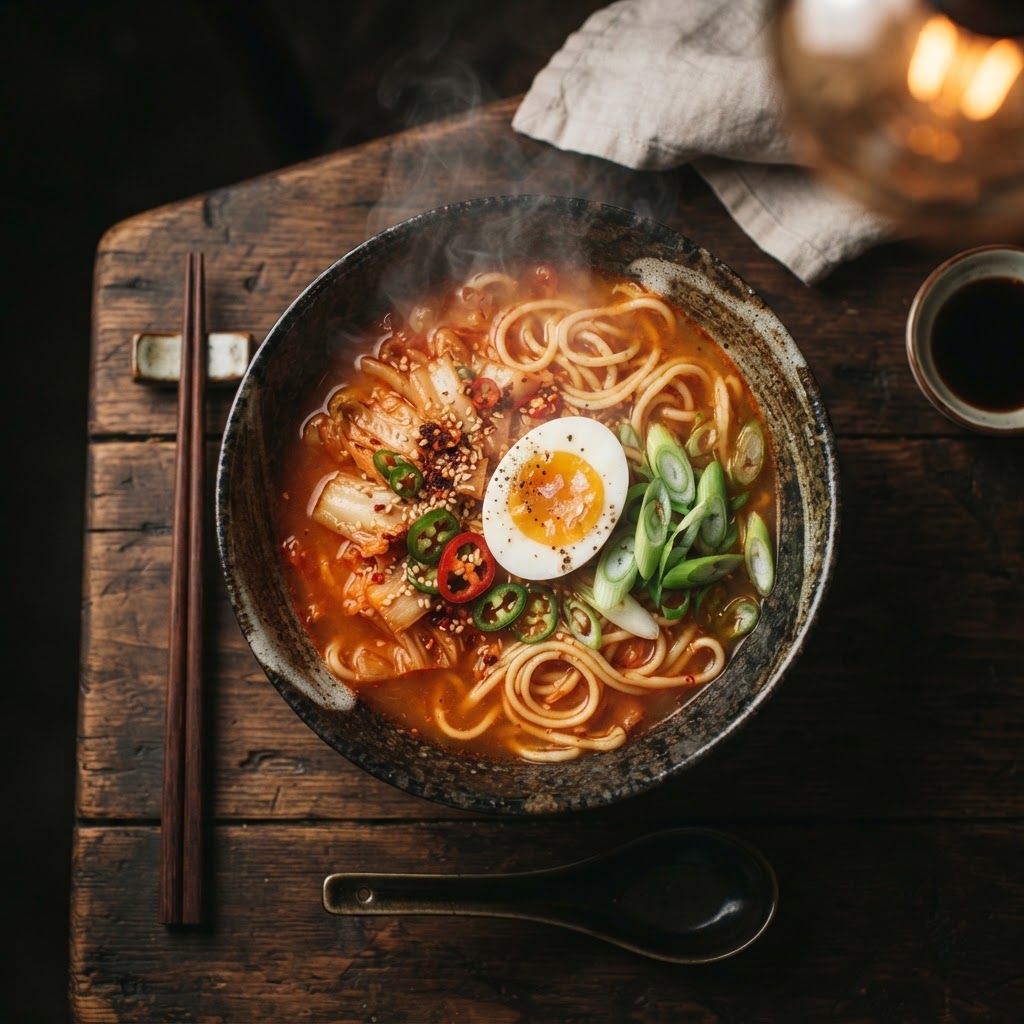 Spicy Kimchi Ramen