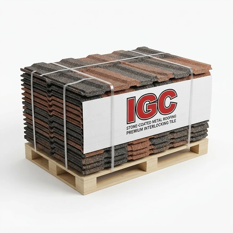IGC IGC Stone-Coated Metal Roof Tiles — Slate Tile Profile (IGC-MR-SLT-001) for sale — Roofing & Siding for construction, mining and industrial applications